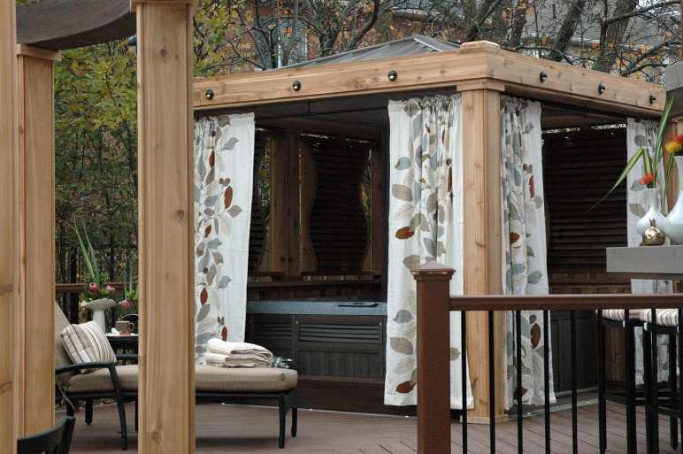 Pergolas with Curtains